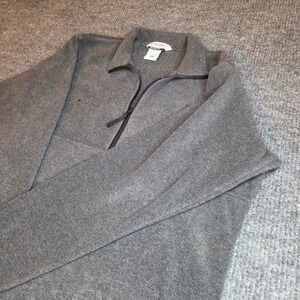 Columbia Sportswear Company Fleece 1/4 Zip Pullover Charcoal Gray Unisex Size M